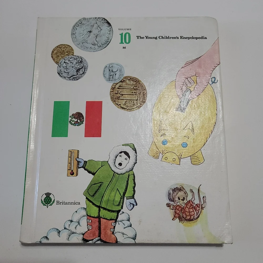 Lot 3 The Young Childrens Encyclopedia Books Vtg 1970 Volumes 8-10 by Britannica